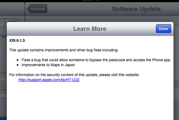 iOS 6.1.3 fixes lock screen bypass, improves maps in Japan | Macworld