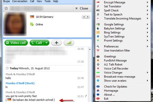 Clownfish for Skype