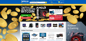 tiger direct takes bitcoin