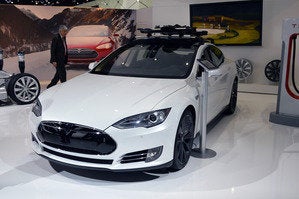 tesla model s naias detroit auto show jan 2014