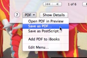 os x save as pdf 580