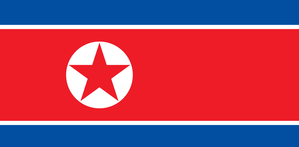 north korea flag