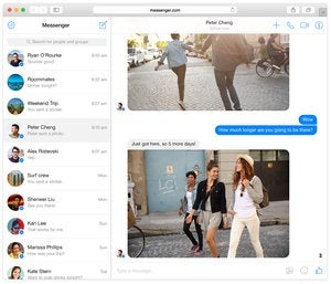 facebook messenger web app