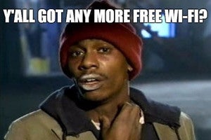 the list free wifi meme