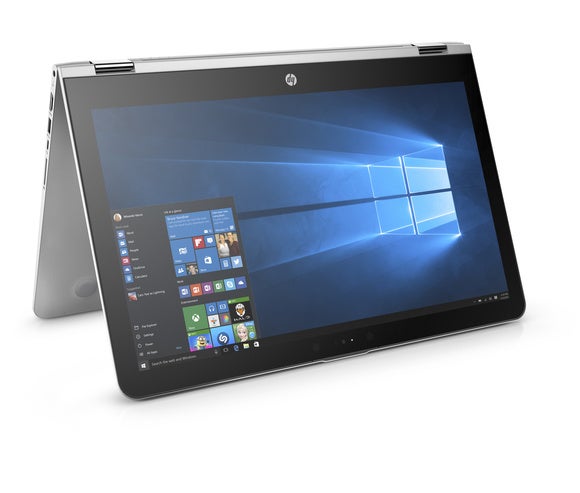 hp envy x360 15.6 entertainment mode front right facing