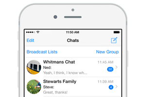 whatsapp iphone screen