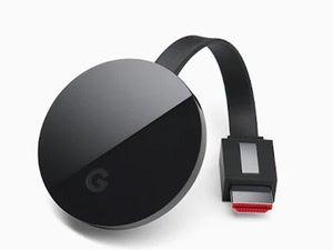 Chromecast Ultra showing HDMI cable