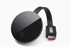 Chromecast Ultra showing HDMI cable
